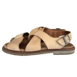 Timberland leather strap sandals tan size 10 women’s comfort outdoor gorpcore
